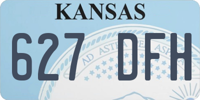 KS license plate 627DFH