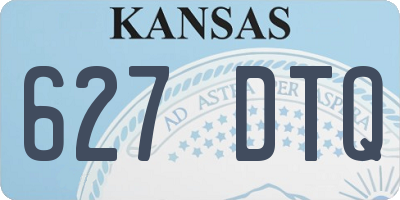 KS license plate 627DTQ