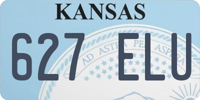 KS license plate 627ELU