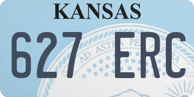 KS license plate 627ERC