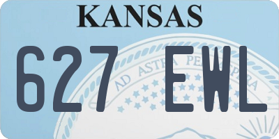 KS license plate 627EWL