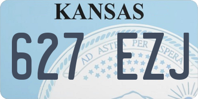 KS license plate 627EZJ