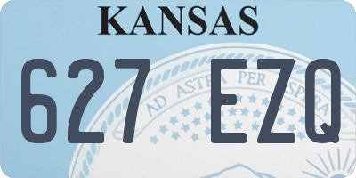 KS license plate 627EZQ