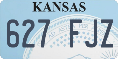KS license plate 627FJZ