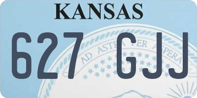 KS license plate 627GJJ
