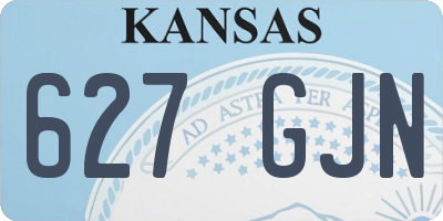KS license plate 627GJN
