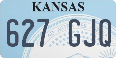 KS license plate 627GJQ