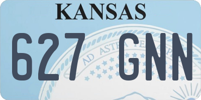 KS license plate 627GNN