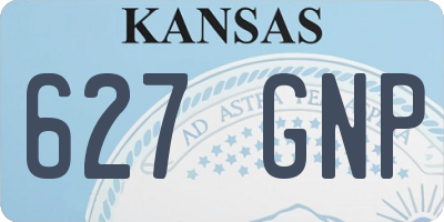 KS license plate 627GNP