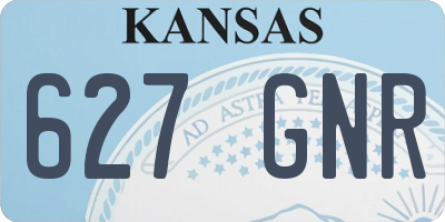 KS license plate 627GNR