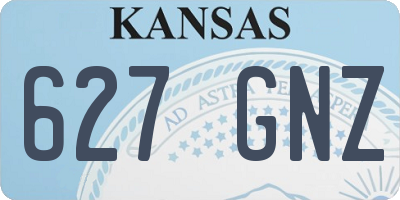 KS license plate 627GNZ