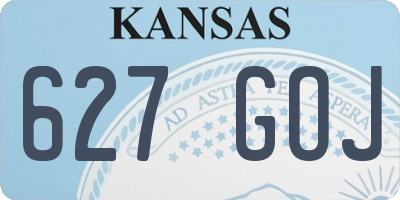 KS license plate 627GOJ