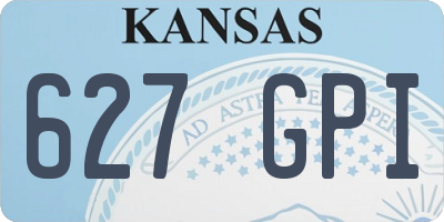 KS license plate 627GPI