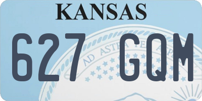 KS license plate 627GQM