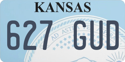 KS license plate 627GUD