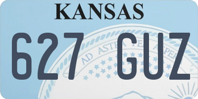 KS license plate 627GUZ