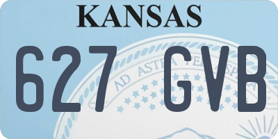 KS license plate 627GVB