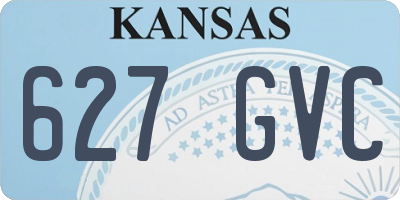 KS license plate 627GVC
