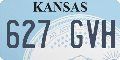 KS license plate 627GVH