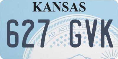 KS license plate 627GVK