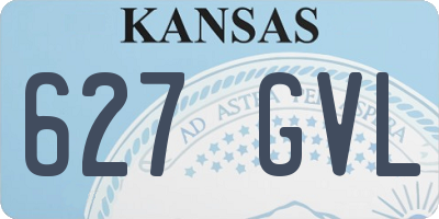 KS license plate 627GVL