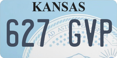 KS license plate 627GVP