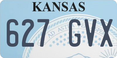 KS license plate 627GVX