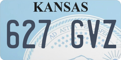 KS license plate 627GVZ