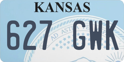 KS license plate 627GWK