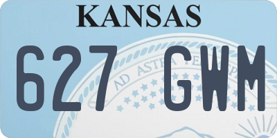 KS license plate 627GWM
