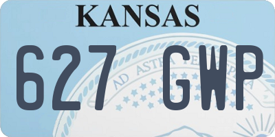 KS license plate 627GWP