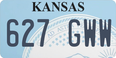 KS license plate 627GWW