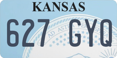 KS license plate 627GYQ