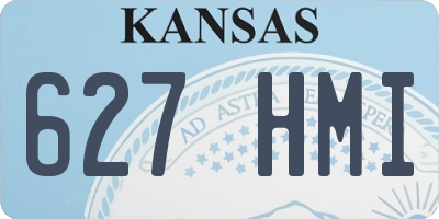 KS license plate 627HMI