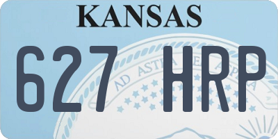 KS license plate 627HRP