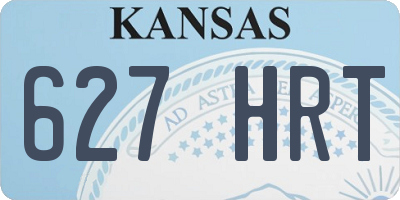 KS license plate 627HRT