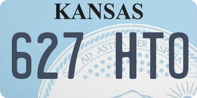 KS license plate 627HTO
