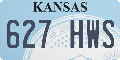 KS license plate 627HWS