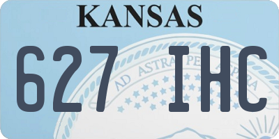 KS license plate 627IHC