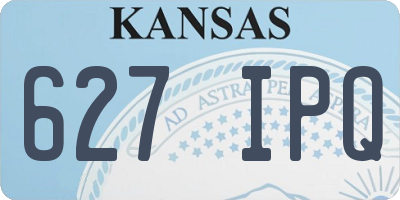 KS license plate 627IPQ
