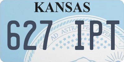 KS license plate 627IPT