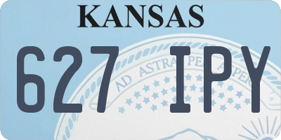 KS license plate 627IPY