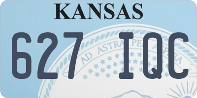 KS license plate 627IQC