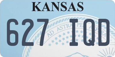 KS license plate 627IQD