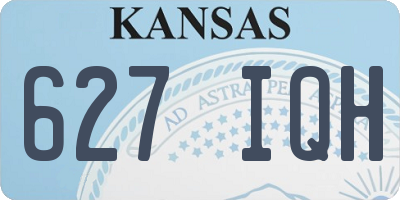 KS license plate 627IQH