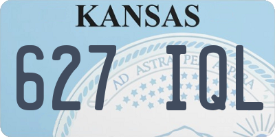 KS license plate 627IQL