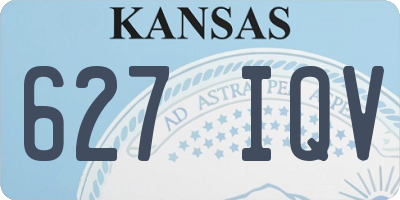 KS license plate 627IQV