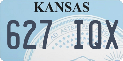 KS license plate 627IQX