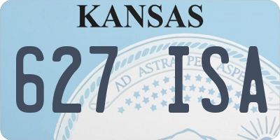 KS license plate 627ISA