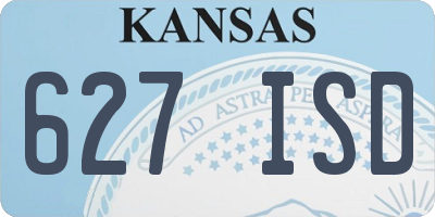 KS license plate 627ISD